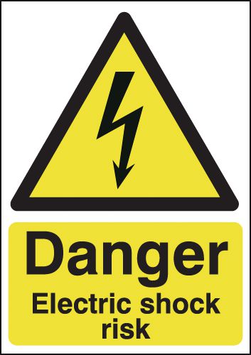 A5 Danger Electric Shock Risk - Rigid - Y1339365