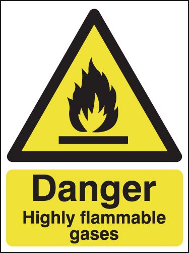 A5 Danger Highly Flammable Gases - Rigid - Y2457690