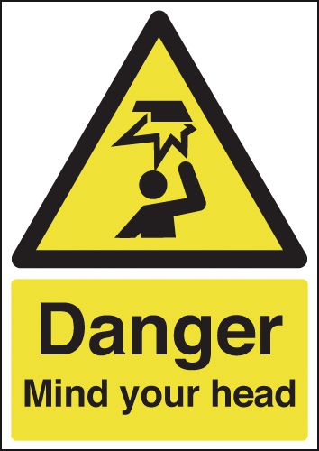 A5 Danger Mind Your Head - Rigid - Y1419097