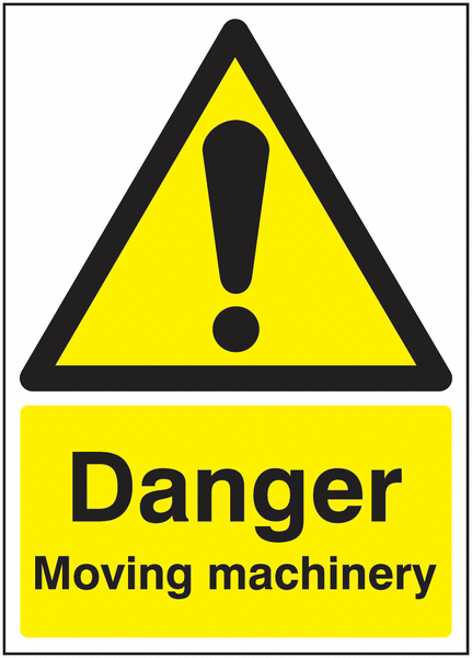 A5 Danger Moving Machinery - Rigid - Y2457726