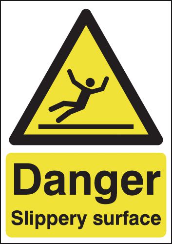 A5 Danger Slippery Surface - Rigid - Y1419145