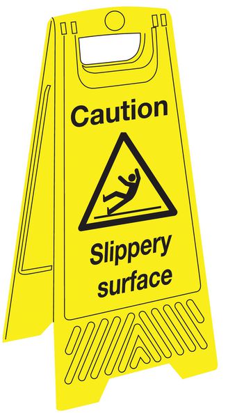 680x300mm Danger Slippery surface Floor Stand - Y933619