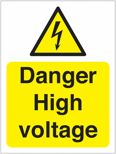 400x300mm Danger High Voltage - Polycarbonate - Y1339622