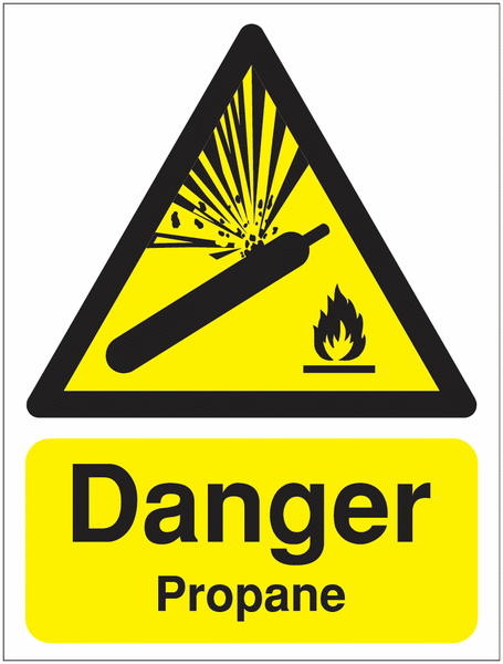 A5 Danger Propane - Rigid - Y2457744