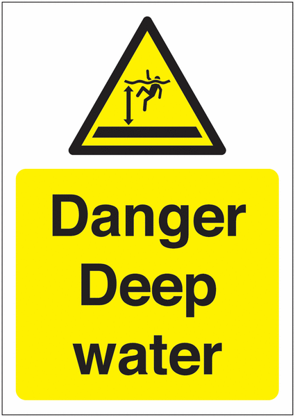 A5 Danger Deep Water - Rigid - Y1418989