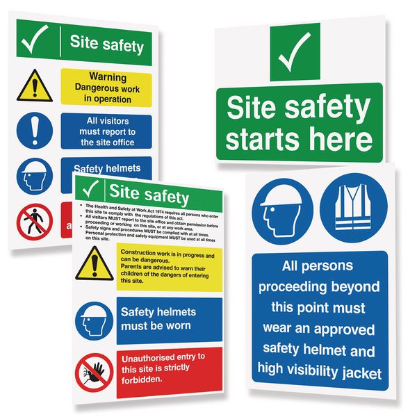 Site Safe sign pack - Y739529 – RackingLabels