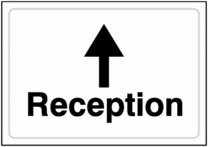 A4 Reception Ahead (Landscape) - Rigid - Y860961 – RackingLabels